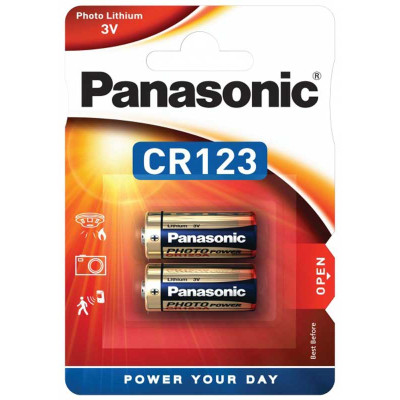 Bateria CR123 Panasonic Lithium Power zestaw 2 szt